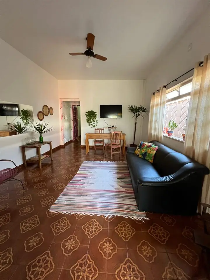 Sala de estar da pousada